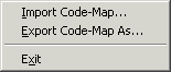 The Code-Map Editor File Menu